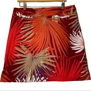 Gap Tropical Short Skirt Red Orange Vintage 14